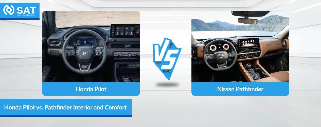 Honda Pilot vs. Pathfinder Interior and Comfort